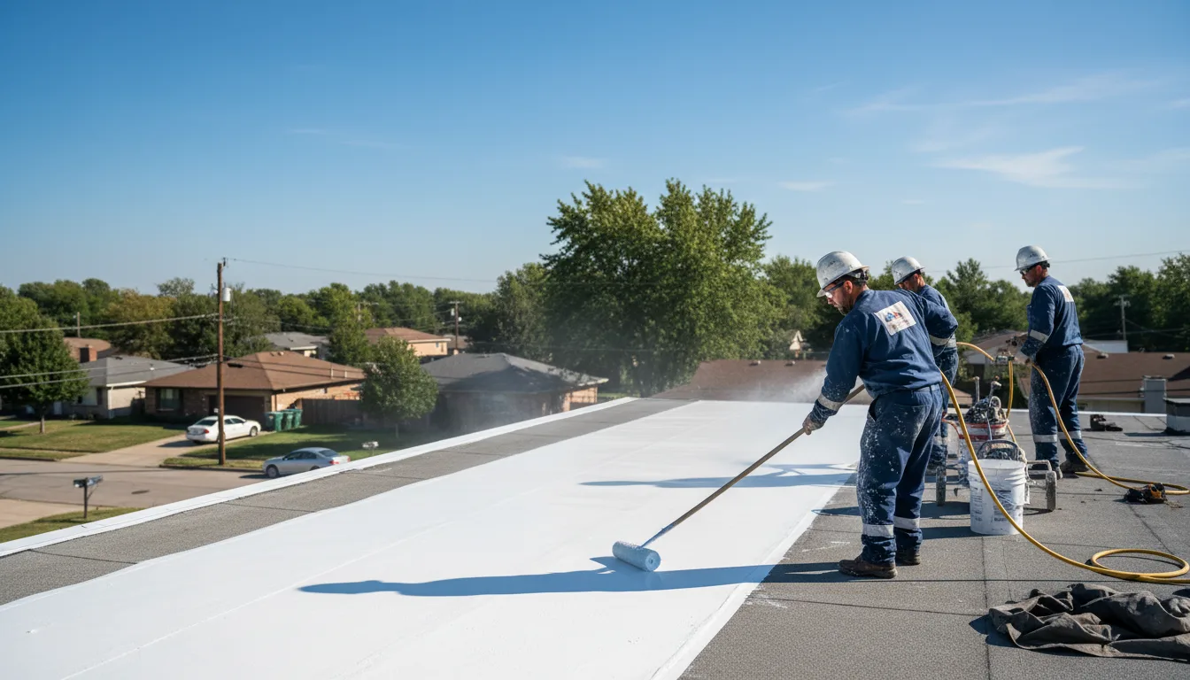 Commercial roof coating in Erving, MA near me